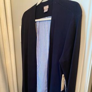 Chico's Blue Knit Cardigan